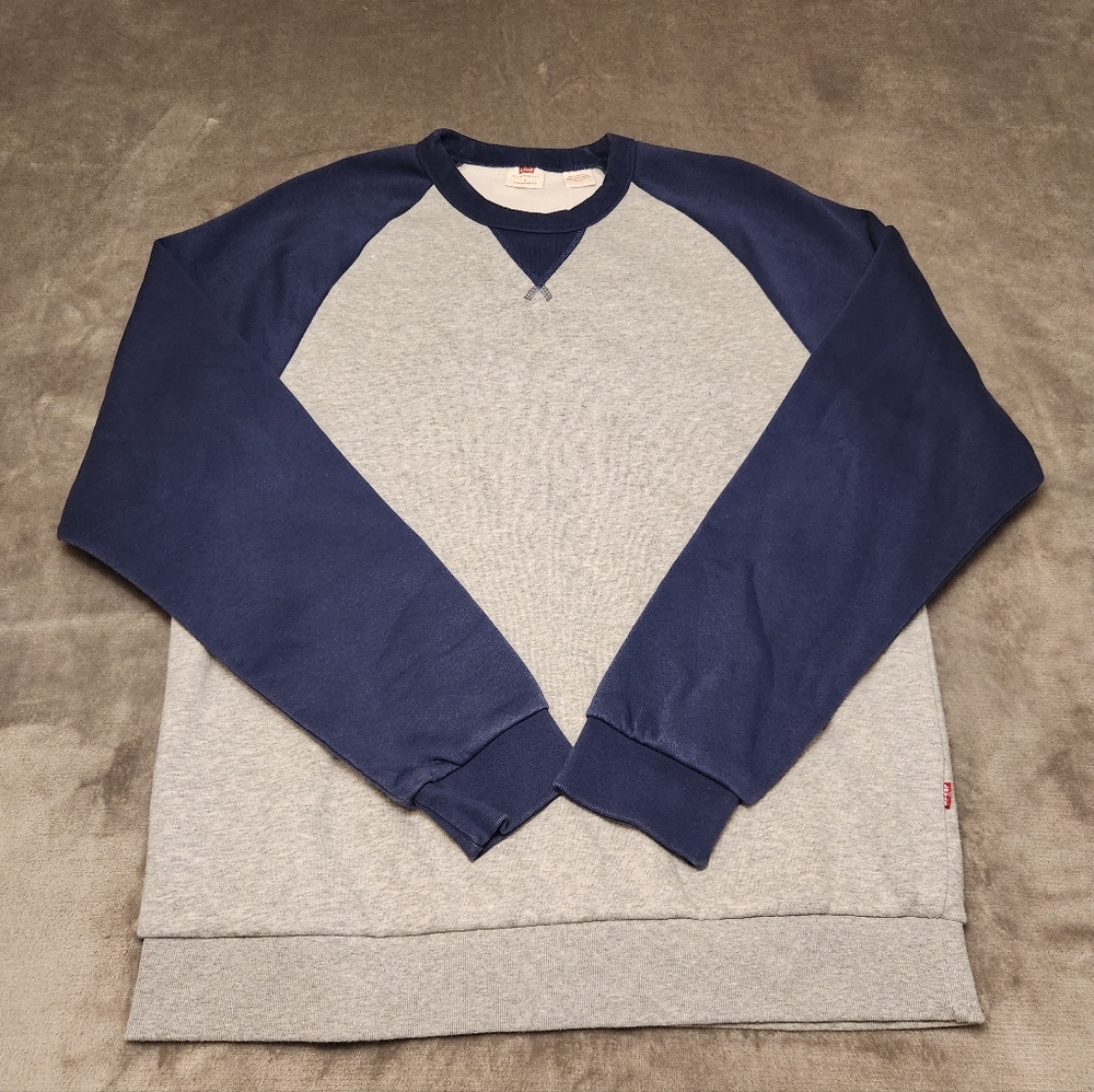 Levi's Men's Small Blue and Gray Sweater